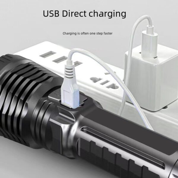 Mini flashlight, small strong light, portable outdoor, usb charging, ultra-bright home lighting led - Image 3