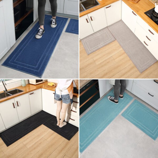 Light luxury and minimalist kitchen absorbent floor mat, bathroom door mat, bathroom non slip mat, door mat, household carpet - Image 4