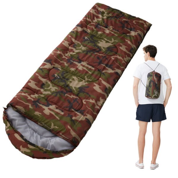 Outdoor sleeping bag, camping sleeping bag, single-person cold-proof sleeping bag for camping, outdoor supplies。 - Image 2