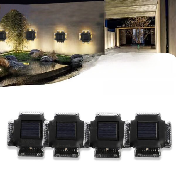 Solar wall lamp, outdoor  courtyard lamp, solar lamp, waterproof wall washing lamp, lighting night light - Image 6