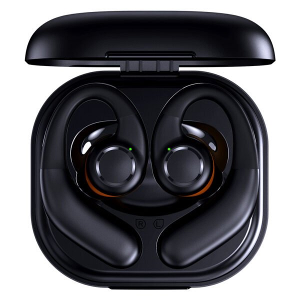 Ultra-long battery Bluetooth headphones for running and fitness, black and hot new style, non-in-ear hanging type - Image 2