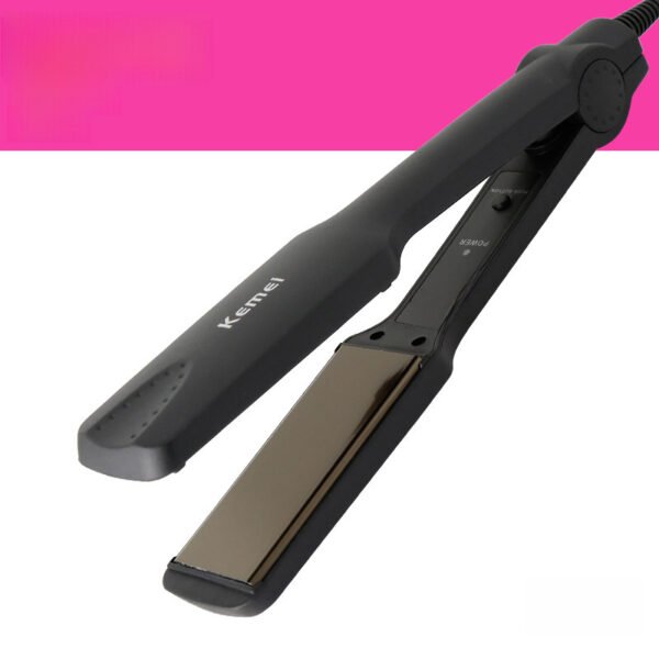 Kemei KM-329 straightener clamp ceramic quick heating constant temperature does not harm hair, female straightening hair plate clip electric clamp