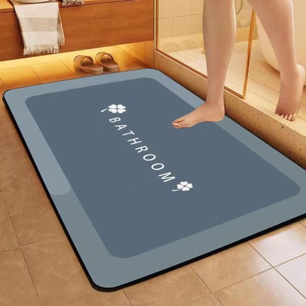 Diatom mud floor mat, modern and simple bathroom water absorbing quick drying foot mat, household anti slip, dirt resistant, easy to maintain floor mat - Image 4
