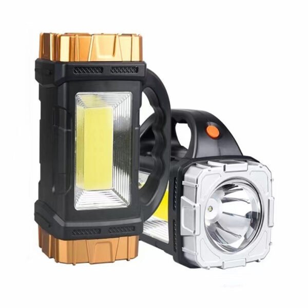 New multi-functional portable light, powerful flashlight, outdoor solar rechargeable LED lighting lamp, portable searchlight - Image 5
