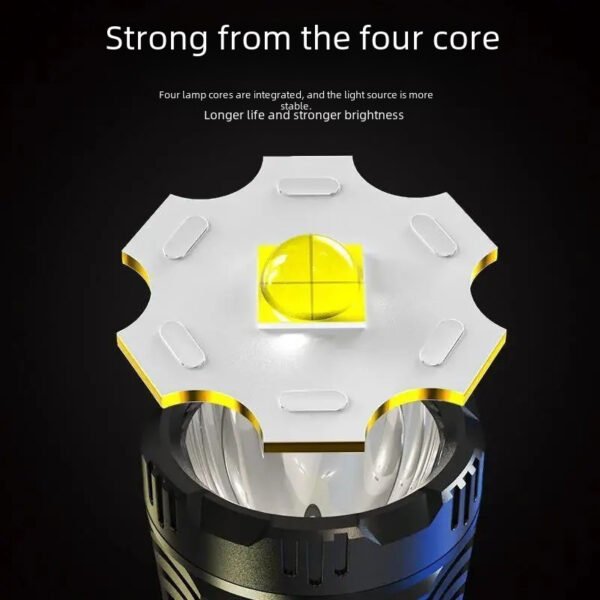 Mini flashlight, small strong light, portable outdoor, usb charging, ultra-bright home lighting led - Image 4
