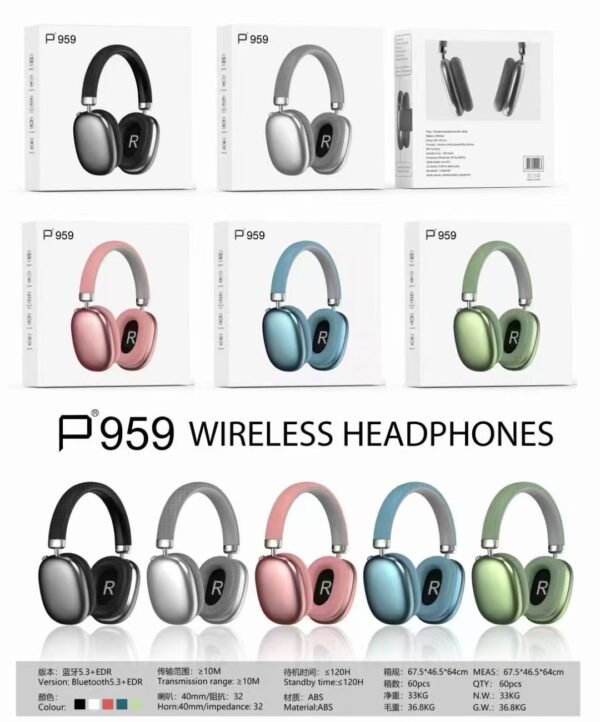 Over-ear wireless Bluetooth headphones, stereo sound sports game noise-cancelling music headphones - Image 4