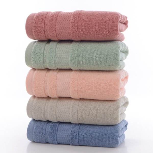 Mi Zi satin pure cotton towel for home use, couple's face towel, soft and absorbent hotel gift - Image 5