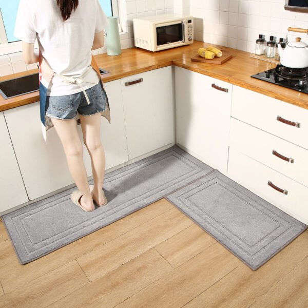 Light luxury and minimalist kitchen absorbent floor mat, bathroom door mat, bathroom non slip mat, door mat, household carpet - Image 2