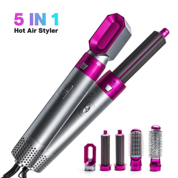 five in one hot air comb, automatic curling iron, curling iron, hair suction air electric hair dryer - Image 5