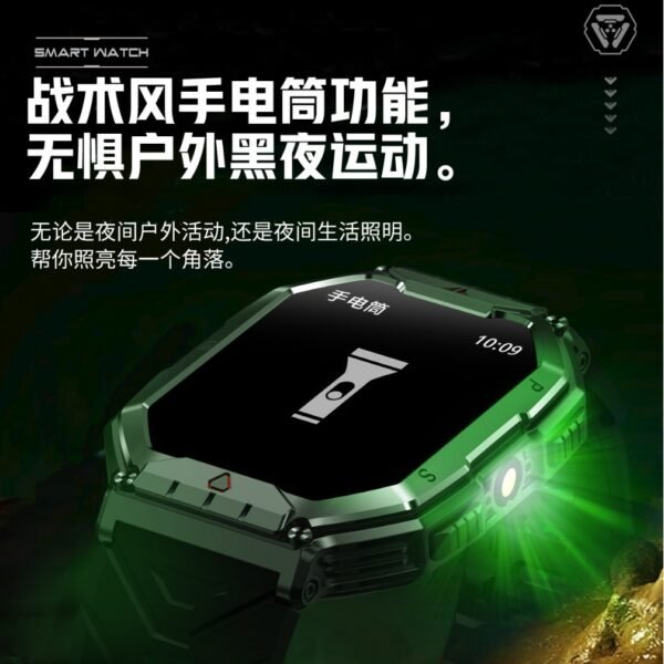 KR82 smart watch Bluetooth call triple-proof outdoor air pressure needle heart rate monitoring for men and women - Image 2