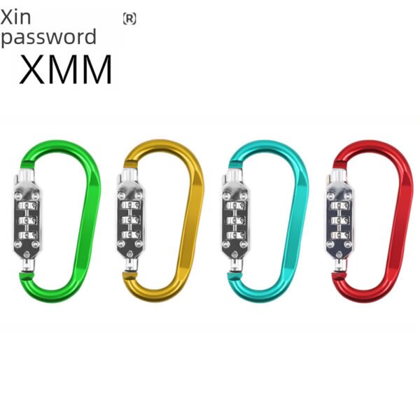Upgraded alloy mountain buckle password lock anti-theft lock, padlock outdoor backpack bicycle helmet lock