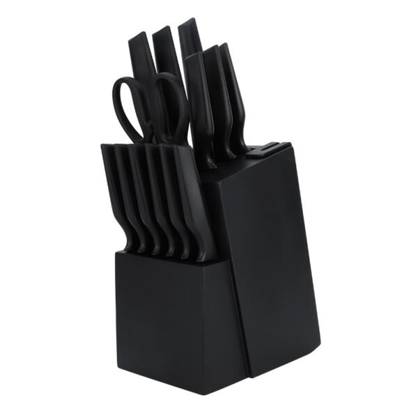 14-piece set of cutlery set kitchen set with solid wood knife seat toilet storage kitchen combination set - Image 5