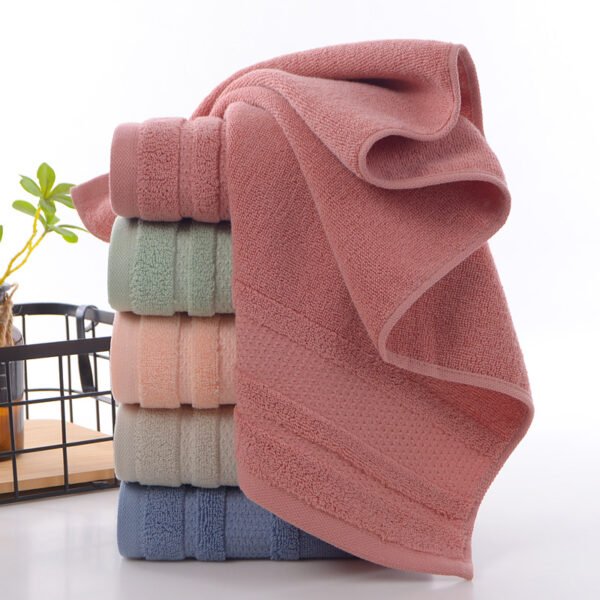 Mi Zi satin pure cotton towel for home use, couple's face towel, soft and absorbent hotel gift - Image 3