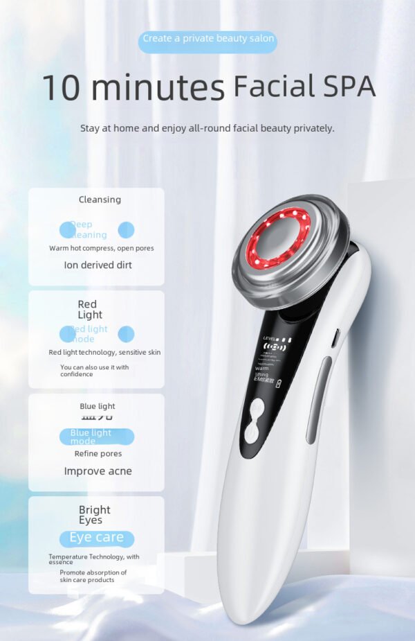 Home Import Device Portable Beauty Device Import Facial Rejuvenation Facial Color Light Massage Lift Import Beauty Device - Image 5