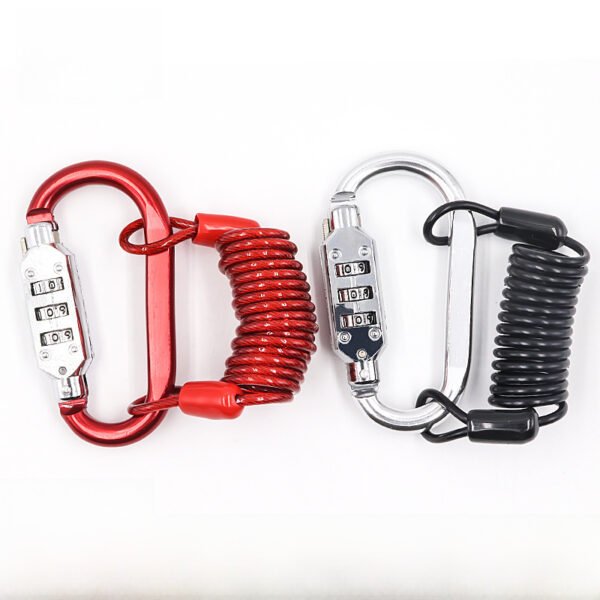 Upgraded alloy mountain buckle password lock anti-theft lock, padlock outdoor backpack bicycle helmet lock - Image 3