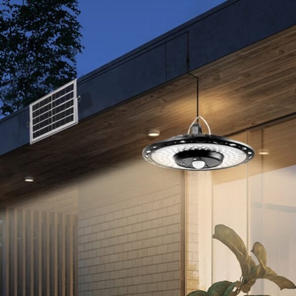 New  Solar Light Outdoor LED Courtyard Light Pendant Garage Lighting Indoor - Image 5