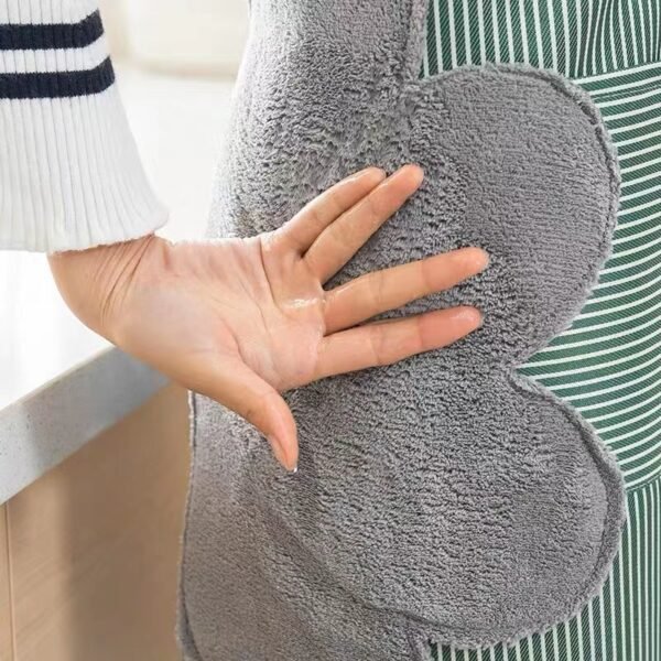 Apron for Women, Waterproof and Oil-Proof Kitchen Apron, Adult Work Clothes, Men's Cooking Apron with Waistband and Hand Towel - Image 3