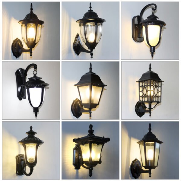 outdoor wall lights, corridors, balconies, retro villas, waterproof staircases, corridors, outdoor wall lights, courtyard lights, American style - Image 3