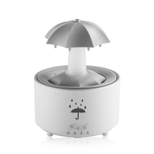 rainbow raindrop aromatherapy machine, rotating water droplet humidifier, remote control home office hydration purifier - Image 4