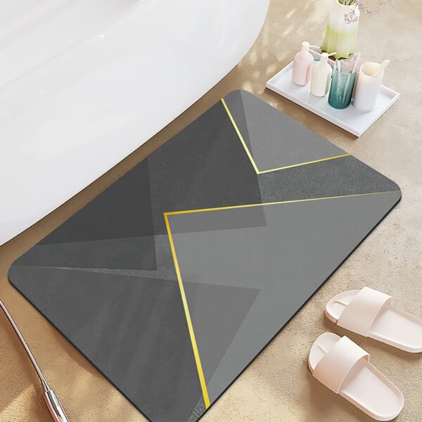 Ins home diatomaceous earth soft cushion floor mat, absorbent bathroom foot mat, bathroom sink, anti slip quick drying carpet