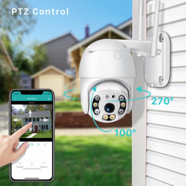 V380 outdoor wireless monitoring camera A6 outdoor waterproof monitoring ball machine high-definition full-color night vision camera - Image 5
