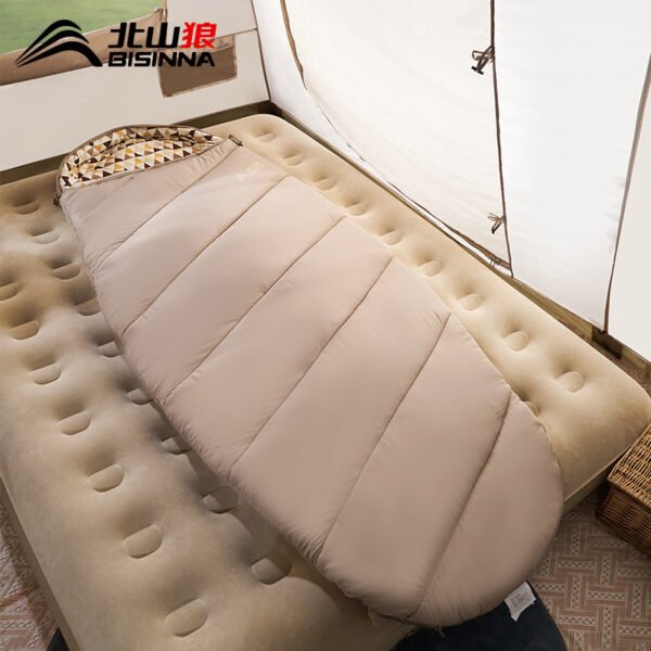 Outdoor sleeping bag, adult camping equipment, thickened cold-proof and warm-keeping sleeping bag suitable for all seasons, indoor dirt-proof sleeping bag - Image 2