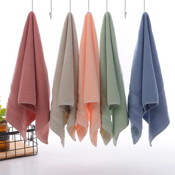 Mi Zi satin pure cotton towel for home use, couple's face towel, soft and absorbent hotel gift - Image 2