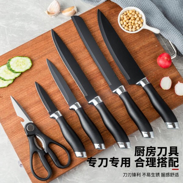 Knife Set 20-piece Kitchen Home Silicone Kitchenware Kitchenware Kitchen with Cutting Board Set - Image 2