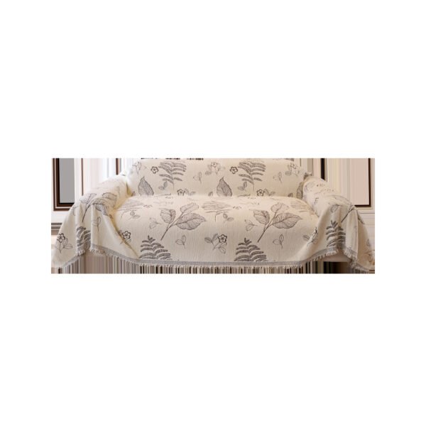 Winter plush sofa towel, one full cover, light luxury, high-end feeling, Chanel retro French sofa cover fabric, autumn and winter - Image 5