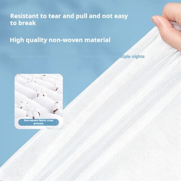 Four piece disposable bed sheet set for travel, suitable for pregnant women, hotel mattresses, bedding, travel, increased thickness, dirt isolation - Image 4