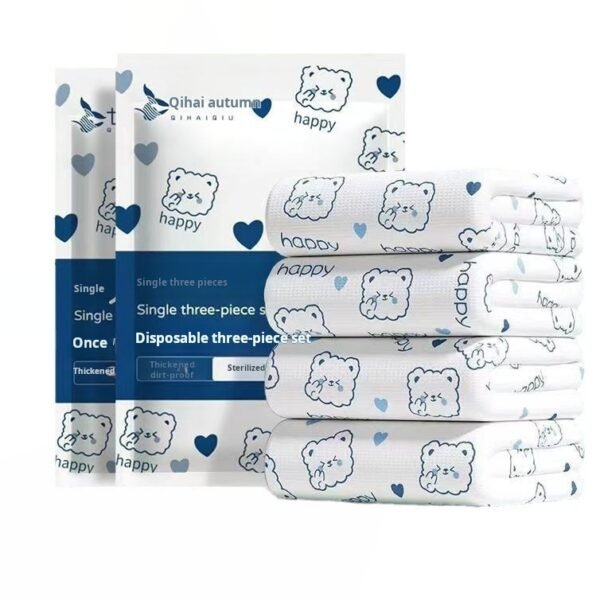 Four piece disposable bed sheet set for travel, suitable for pregnant women, hotel mattresses, bedding, travel, increased thickness, dirt isolation - Image 5
