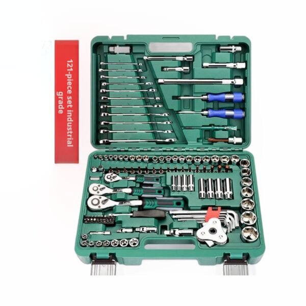 Set of auto repair tools, socket wrench, ratchet, car repair kit, socket wrench - Image 5