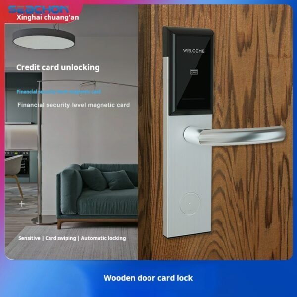 door lock , computer card lock, intelligent electronic induction lock, wooden door magnetic card lock, hotel card lock