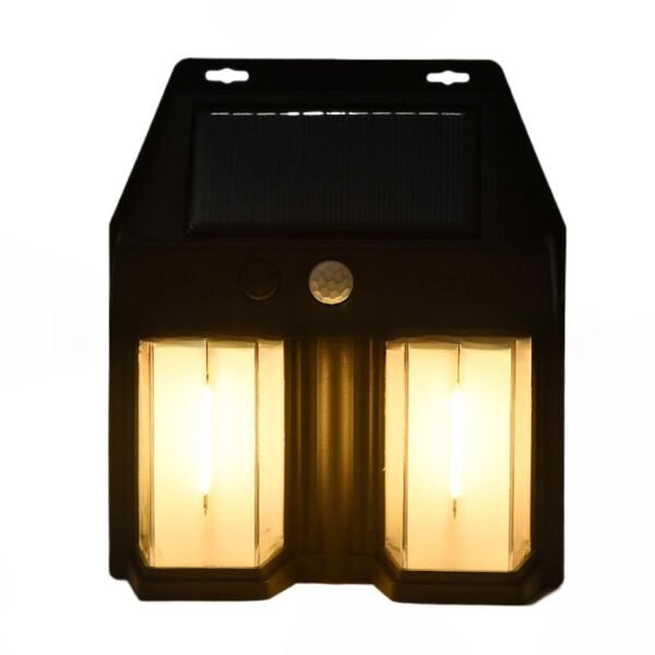 New outdoor solar wall lamp, waterproof tungsten filament lamp, induction courtyard lamp, garden villa night light, lighting - Image 2