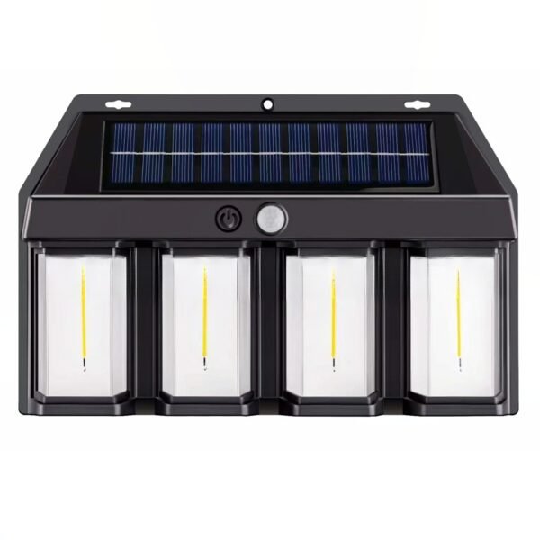 New outdoor solar wall lamp, waterproof tungsten filament lamp, induction courtyard lamp, garden villa night light, lighting - Image 4