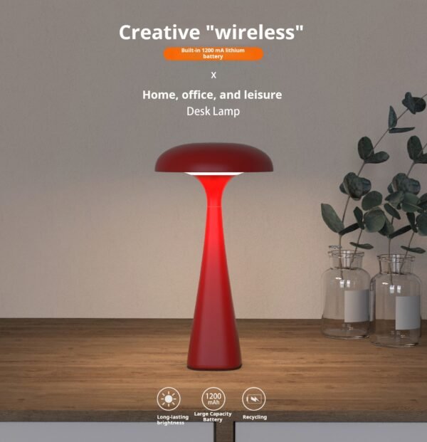 New Creative Jellyfish Mushroom Table Lamp Bar Table Lamp, USB Charging Touch Atmosphere Decorative Nightlight - Image 5