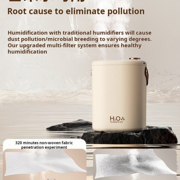 Humidifiers for home use, silent bedrooms, pregnant women, infants, small offices, desktop dormitories, heavy fog, air atomizers - Image 3