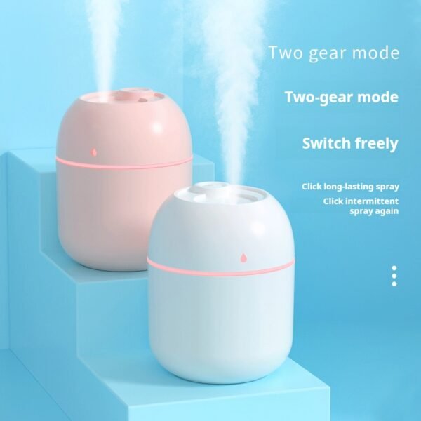 desktop humidifier USB mini home car mute heavy fog night light water droplet humidifier - Image 3