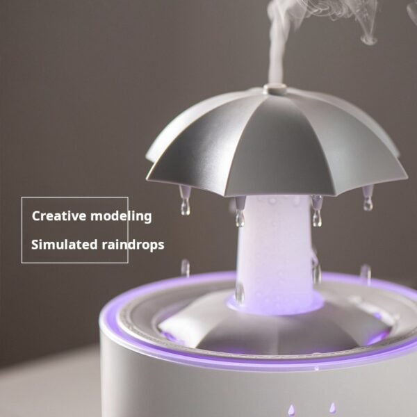 rainbow raindrop aromatherapy machine, rotating water droplet humidifier, remote control home office hydration purifier - Image 2