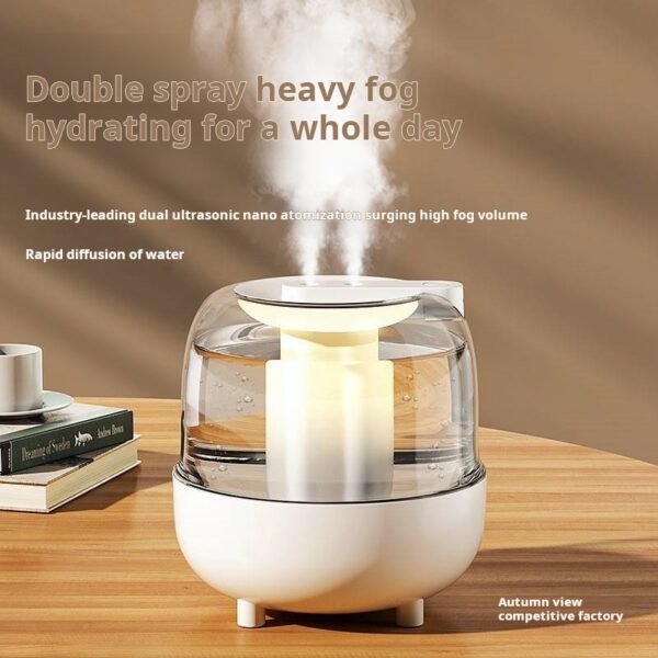 Humidifier, small household bedroom, dormitory, heavy fog, silent operation, pregnant women, babies, desktop air, aromatherapy spray, wholesale - Image 2