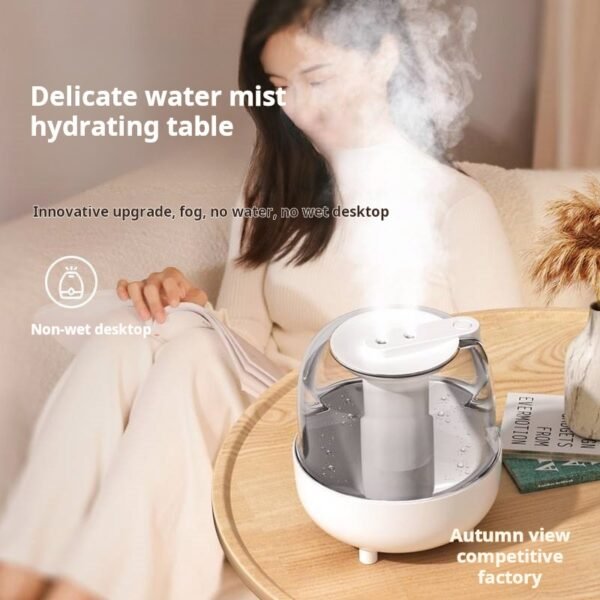 Humidifier, small household bedroom, dormitory, heavy fog, silent operation, pregnant women, babies, desktop air, aromatherapy spray, wholesale - Image 3