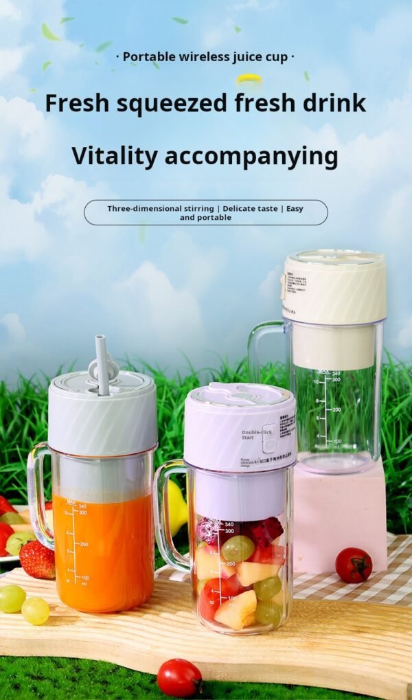 New portable juice extractor household rechargeable soybean milk mini cup food supplement fruit multi-function juice machine - Image 4