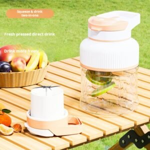 Portable juicer, small household multifunctional fryer, wireless charging, dynamic fruit juicing cup, ton bucket