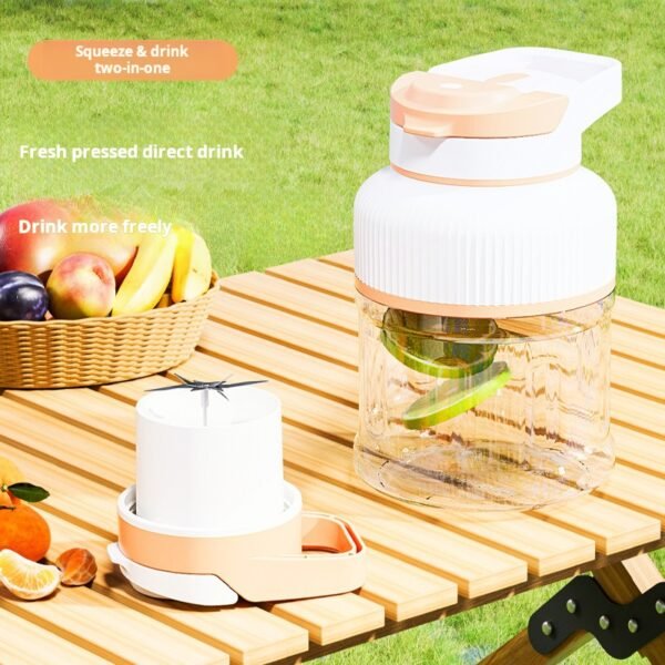 Portable juicer, small household multifunctional fryer, wireless charging, dynamic fruit juicing cup, ton bucket