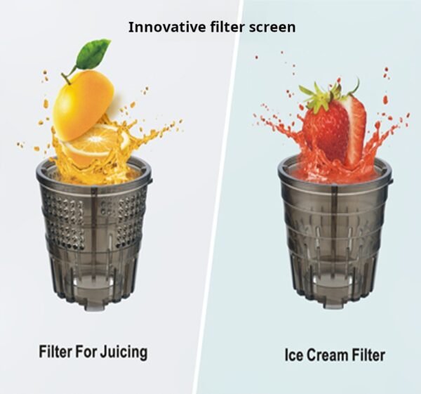 One piece dropshipping HAPPYASST juicer, small household low-speed multifunctional juicer, fruit and vegetable residue juice separation - Image 3