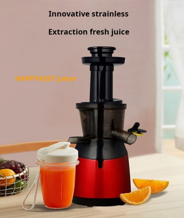 One piece dropshipping HAPPYASST juicer, small household low-speed multifunctional juicer, fruit and vegetable residue juice separation - Image 5