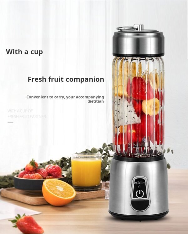 Portable rechargeable juicer, small household juicer cup, electric juicer, mini cooking fruit juice cup - Image 3