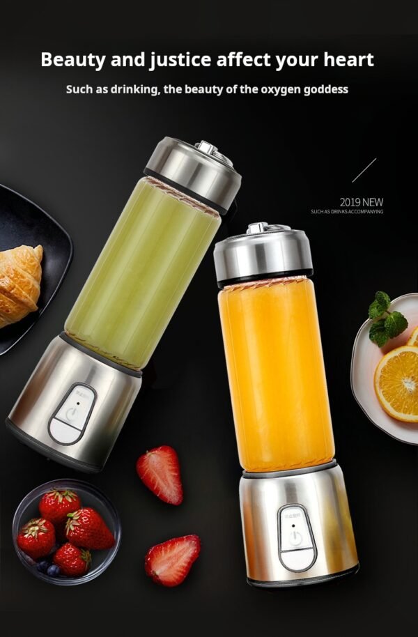 Portable rechargeable juicer, small household juicer cup, electric juicer, mini cooking fruit juice cup - Image 4