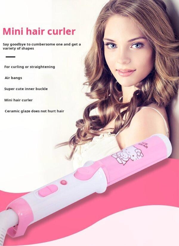 Cartoon mini straightener, curling iron, straight roll dual-use, bangs, internal buckle, electric clip, plastic box, straight clip, wholesale - Image 6