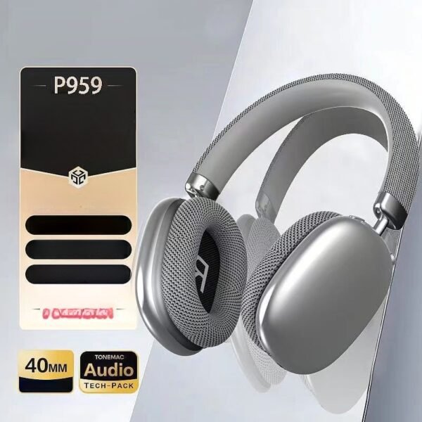 Over-ear wireless Bluetooth headphones, stereo sound sports game noise-cancelling music headphones